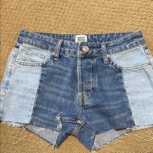 BDG color block shorts